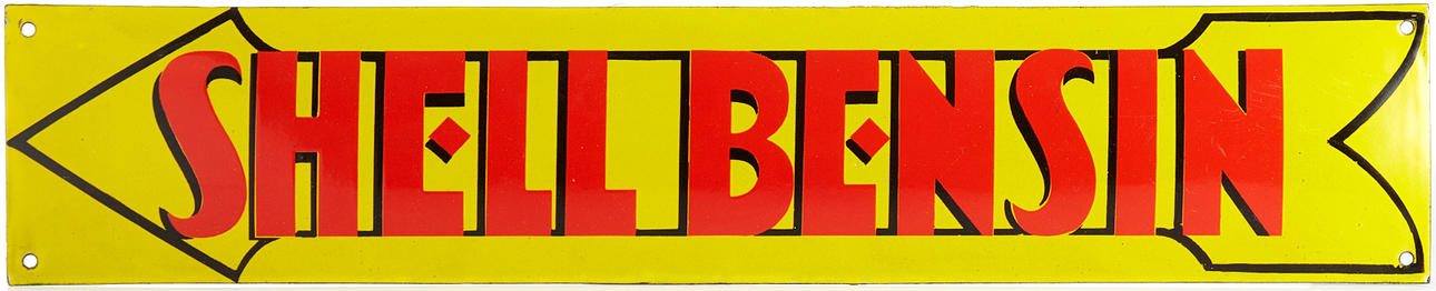 EMALJSKYLT, Shell Bensin, 1900-talets första hälft.