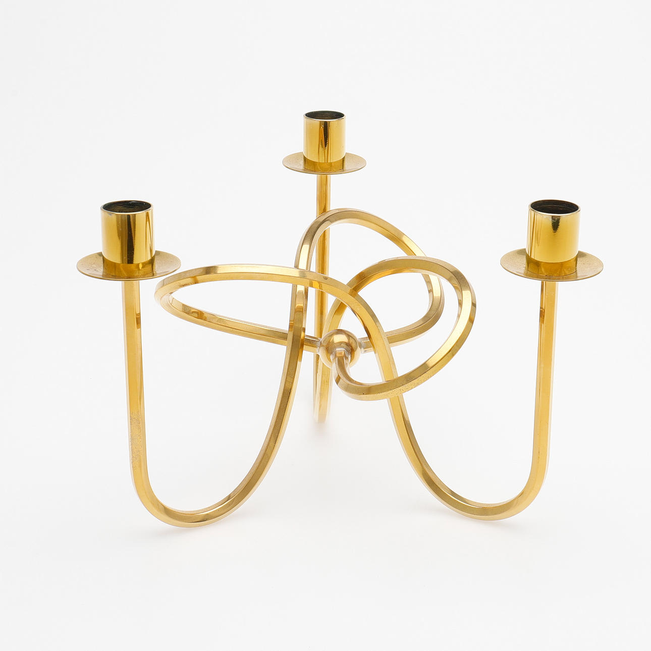 CANDELABRO, "NUDO DE AMISTAD", ESTAÑO SUECO.