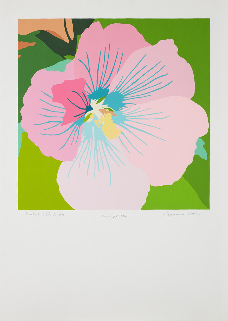 FRANCO COSTA. "Man Power", signed, silk screen print.