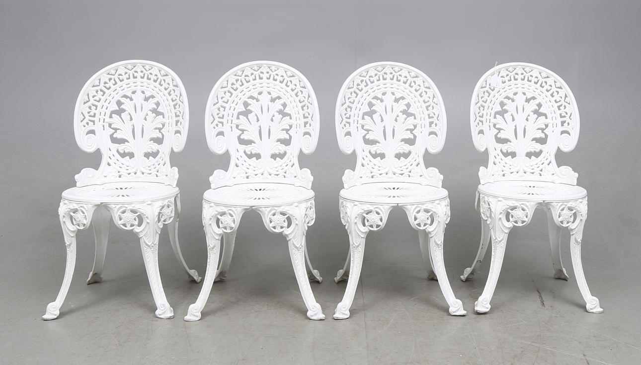 TRÄDGÅRDSSTOLAR, 4 st, 1900-tal.