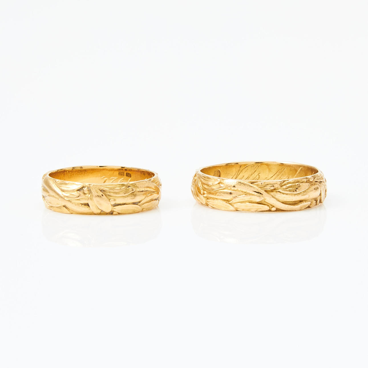 RINGAR, 2 st., 20 k guld, (Examen).