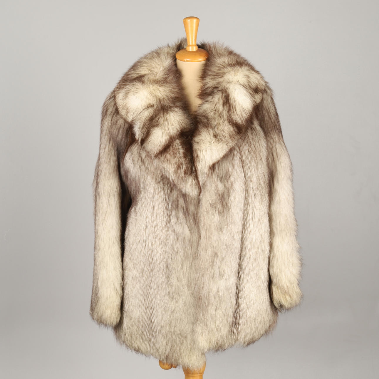 JACKA, RÄVPÄLS, SILVER, 1980.