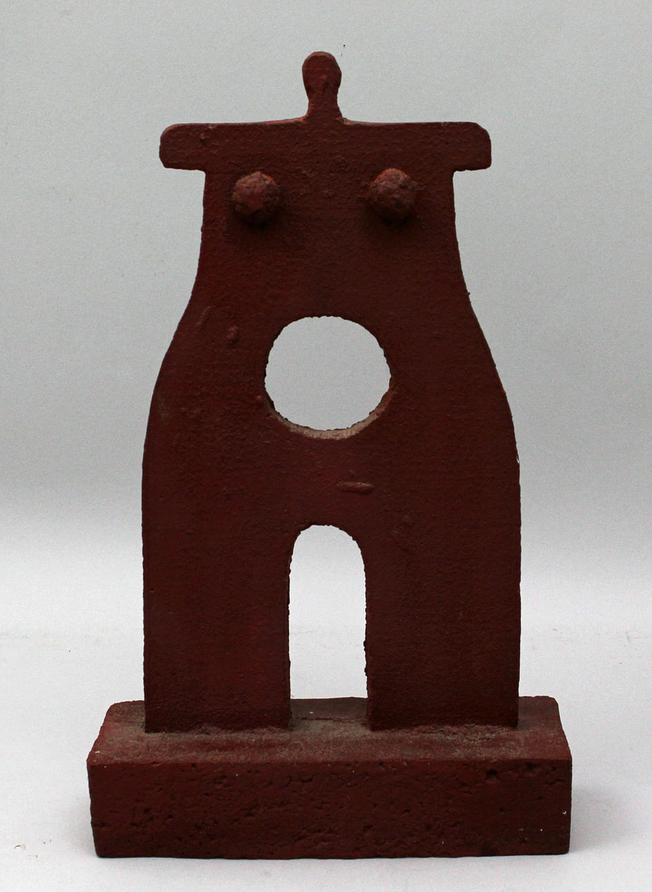 ESPERANZA LOPEZ-MONTOYA. Modell. Skulptur i bemålad järn. Signerad Esperanza.