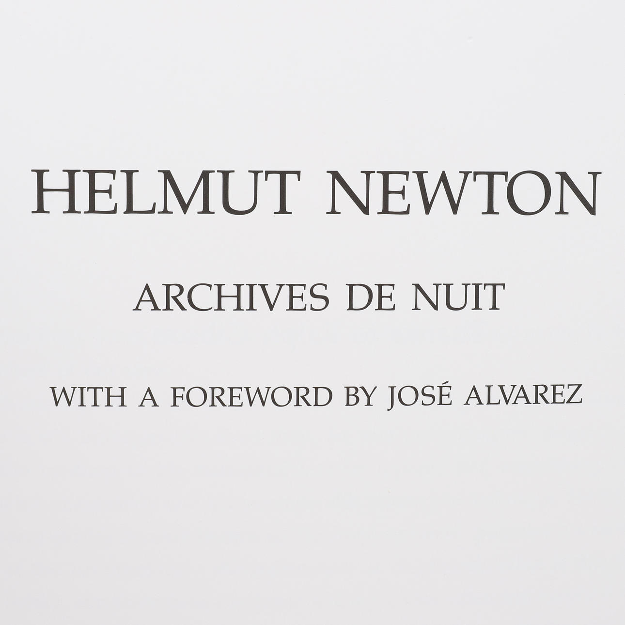 アート・デザイン・音楽 HELMUT NEWTON/ARCHIVES DE NUIT ヘルムート・ニュートン Helmut Newton 