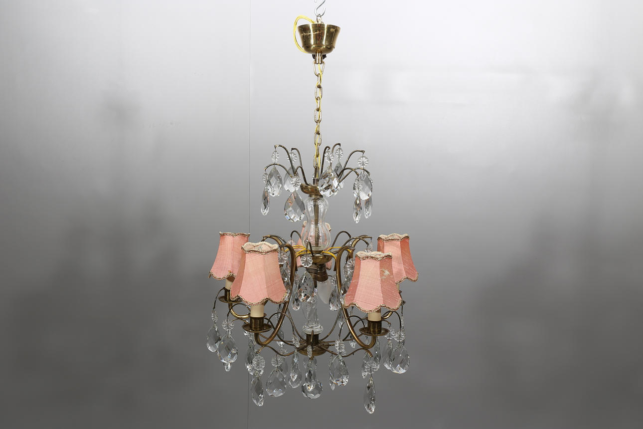 LJUSKRONA, 5 armar, barockstil, 1900-talets andra hälft.