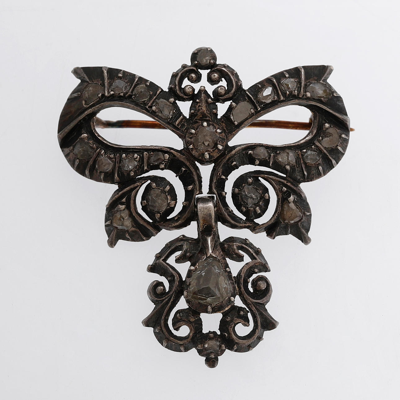 Diamonds chest brooch, 19th Century.