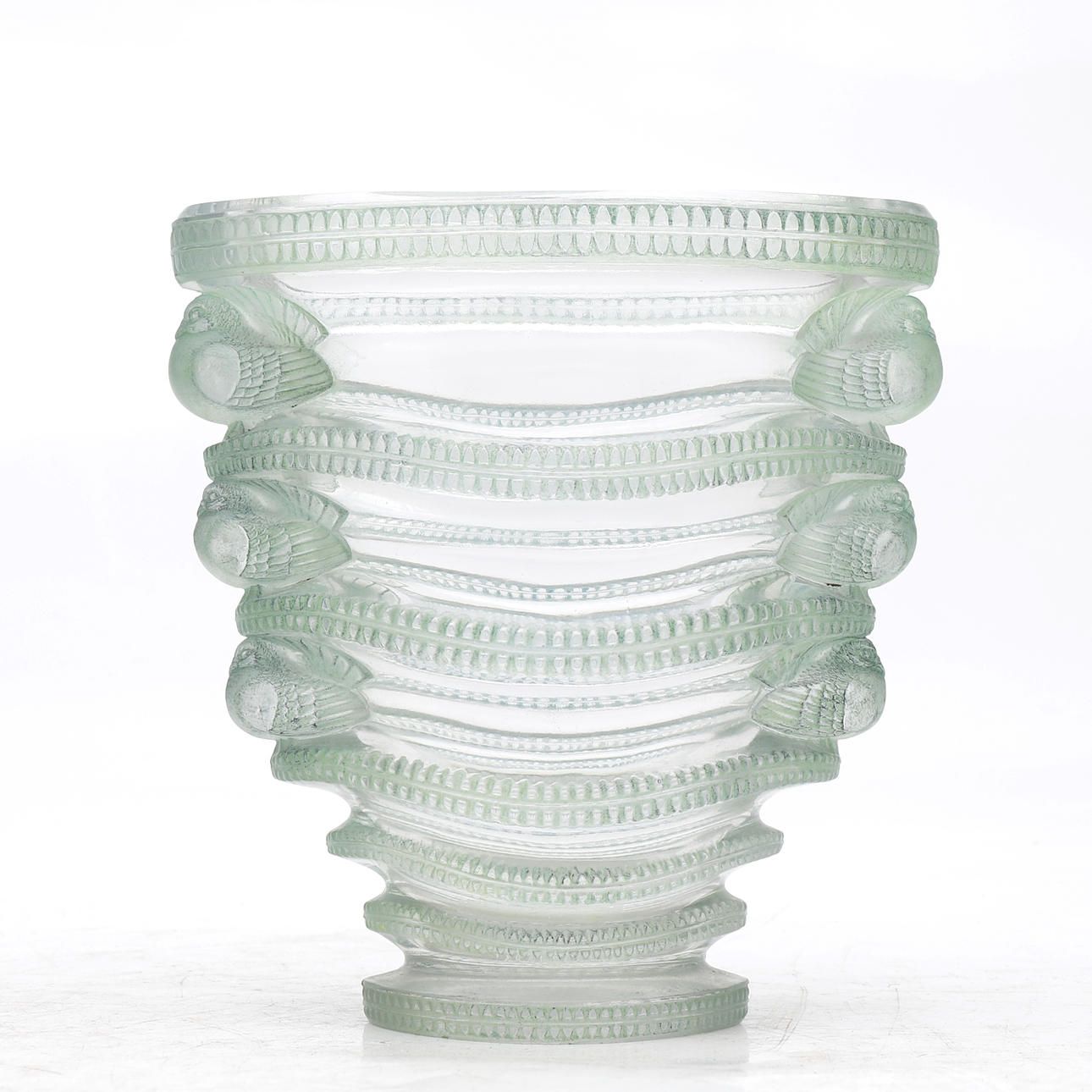 RENÉ LALIQUE. Jarrón "Saint Marc".