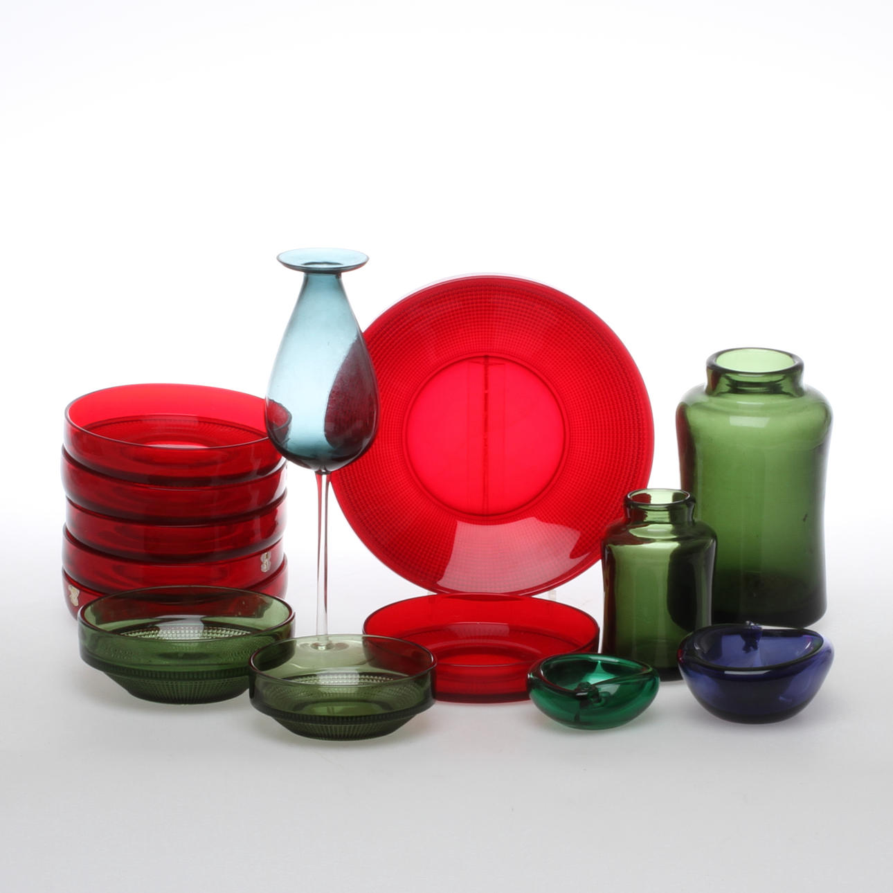 PARTI GLAS, 14 delar, Kjell Blomberg samt Hugo Gehlin, Gullaskruf.