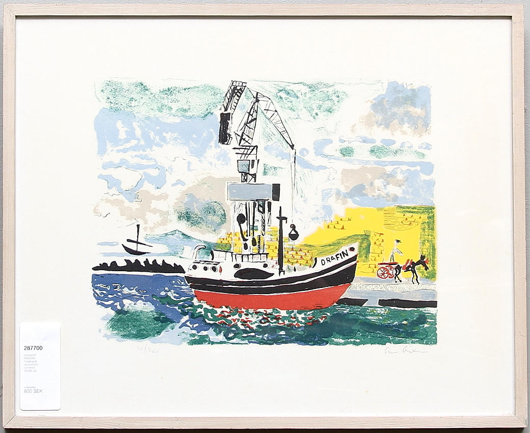 SVEN X:ET ERIXSON. Färglitografi, signerad och numrerad 20/260.