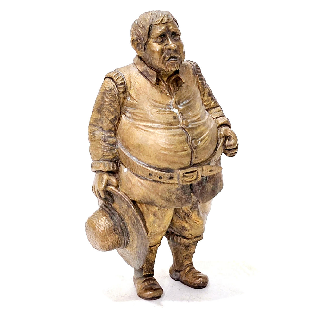 FIGURA DE SANCHO PANZA EN BRONCE.