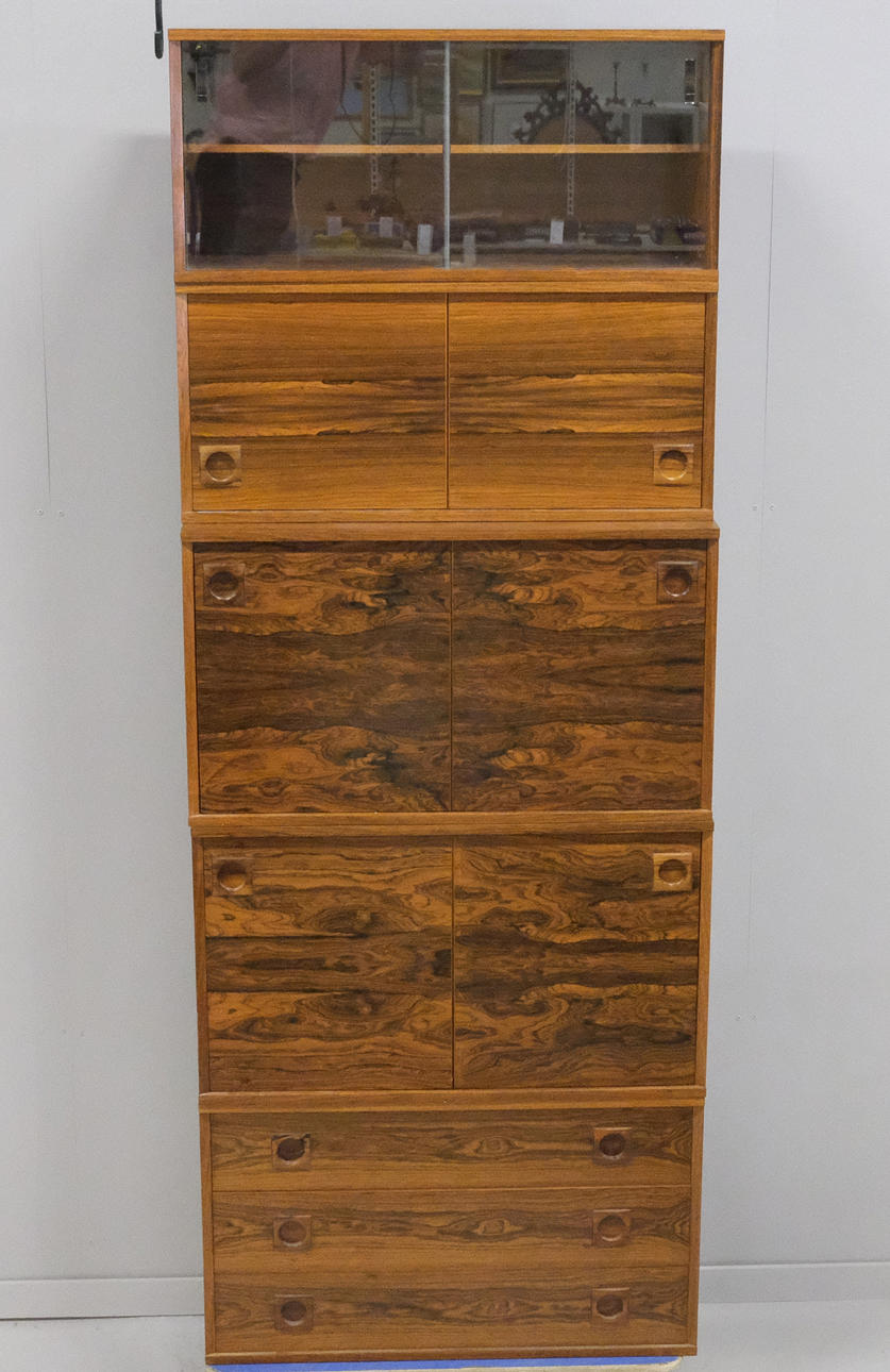 FIVE PARTS FOR BOOKSHELF, ROSEWOOD.