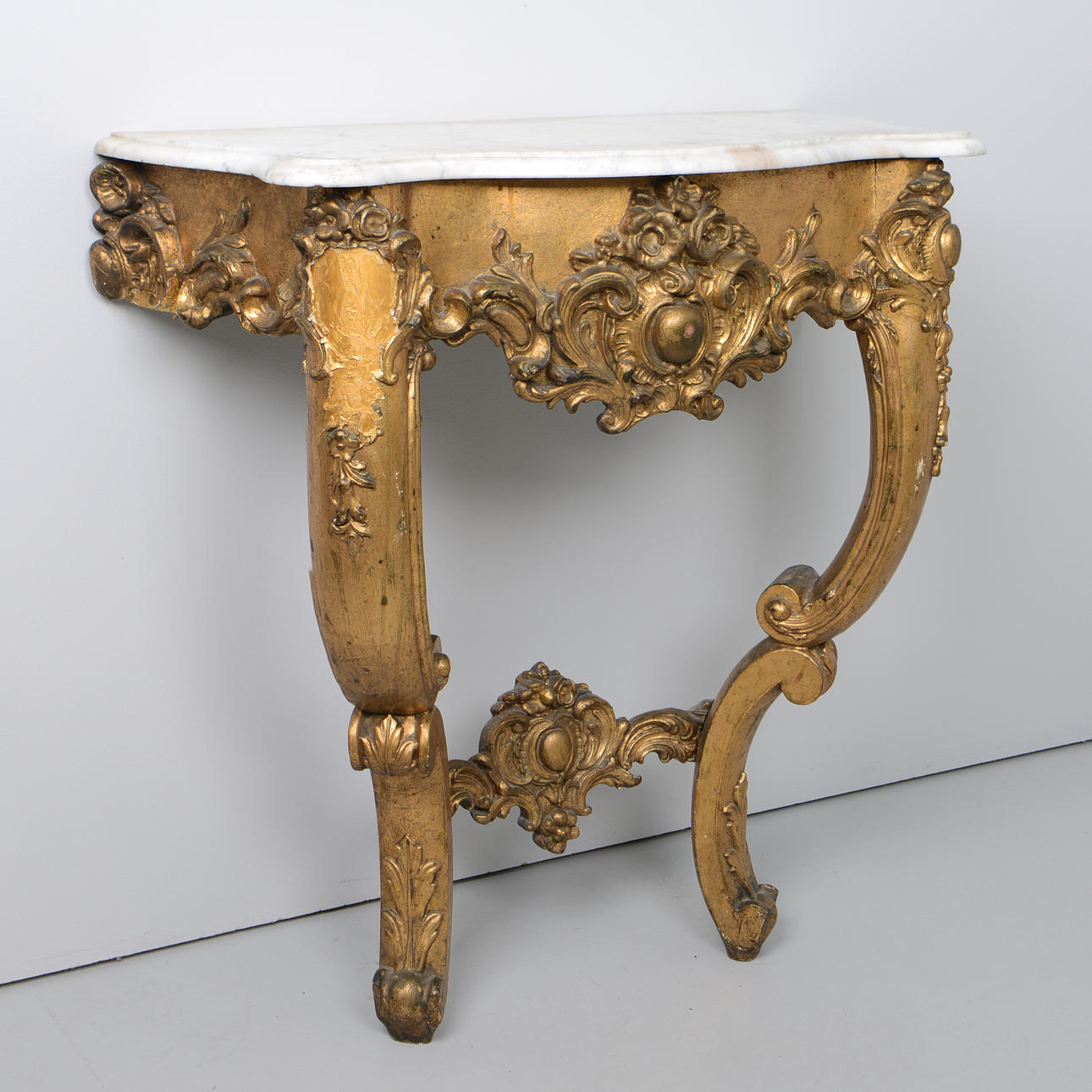 CONSOLE TABLE, Rococo, 18th/19th century.