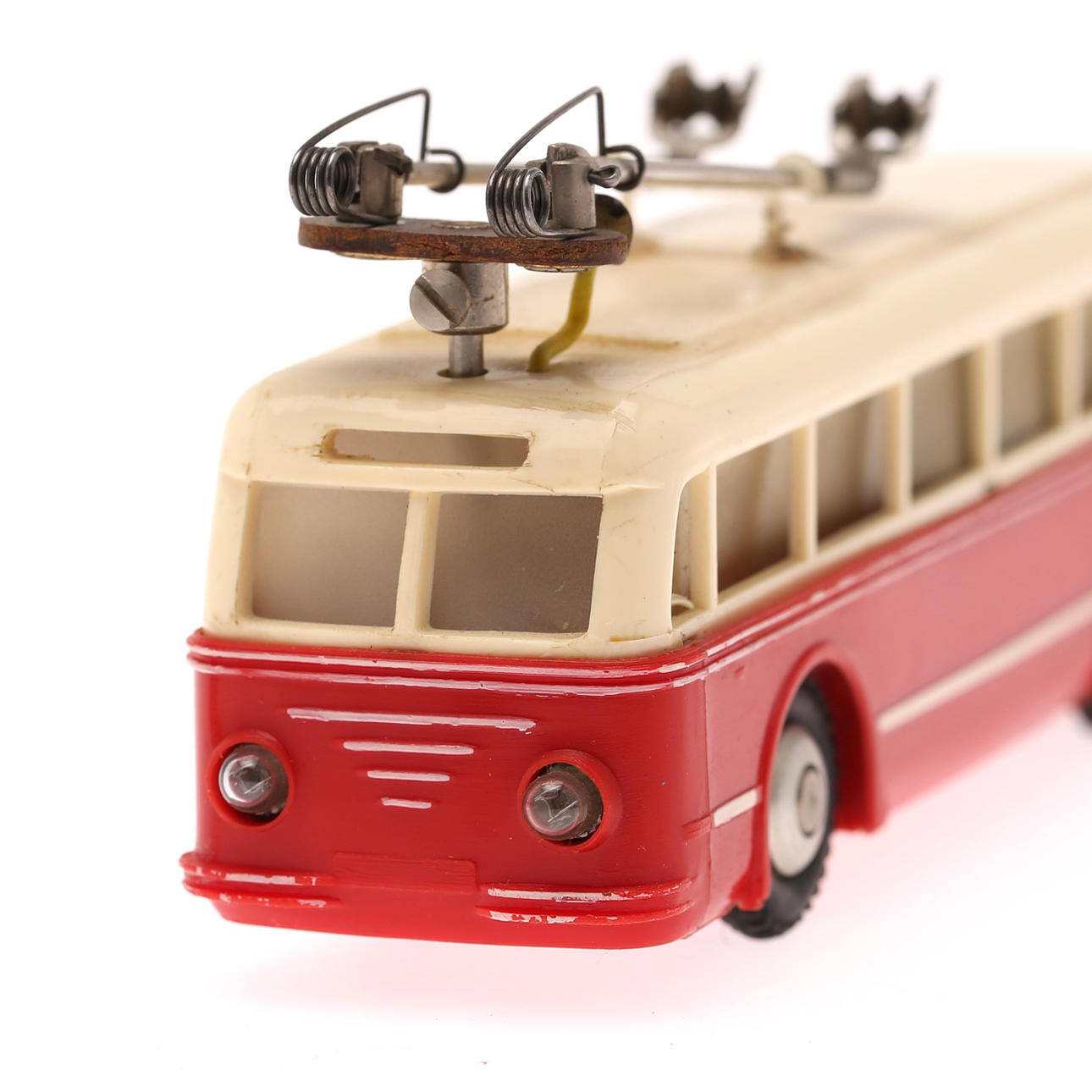 Trolley Bus HO Rouge + Remorque – Eheim Brawa – Avec Moteur Et éclairage