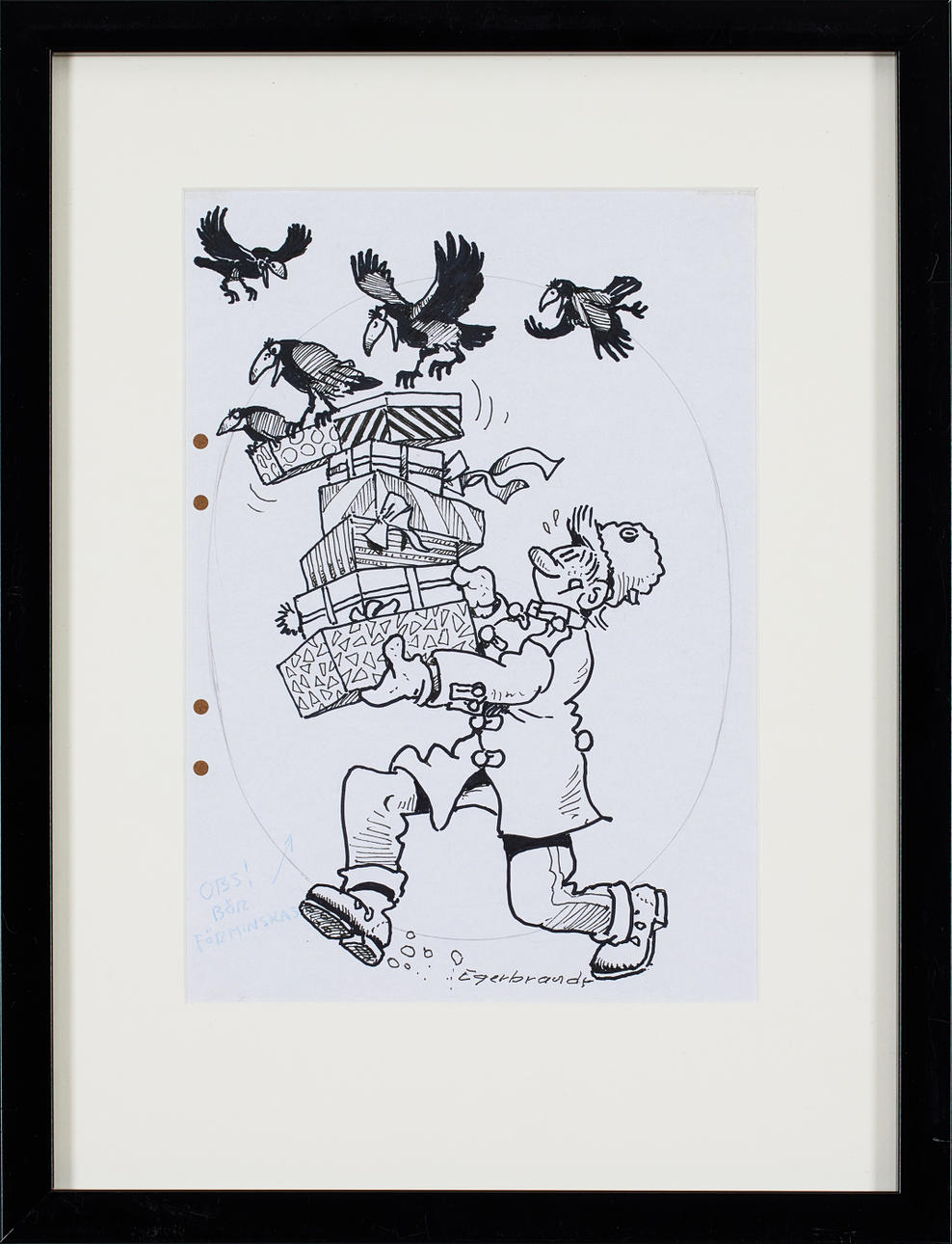 NILS  EGERBRANDT. Original drawing 91.