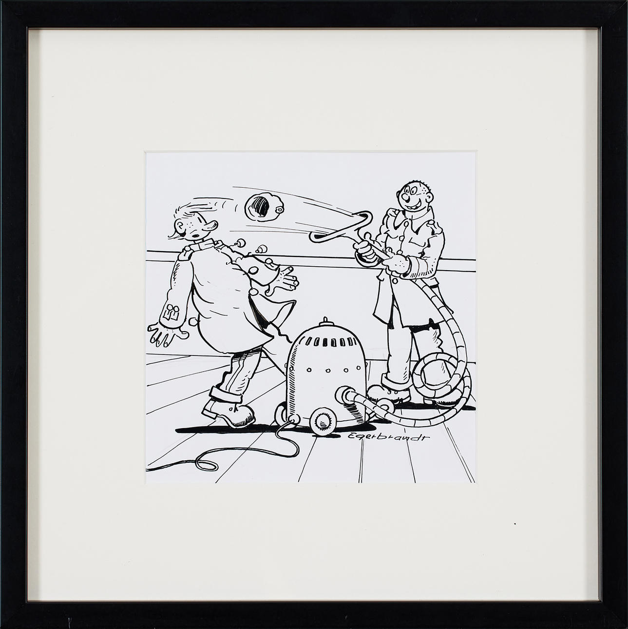 NILS  EGERBRANDT. Originalteckning 91:an.