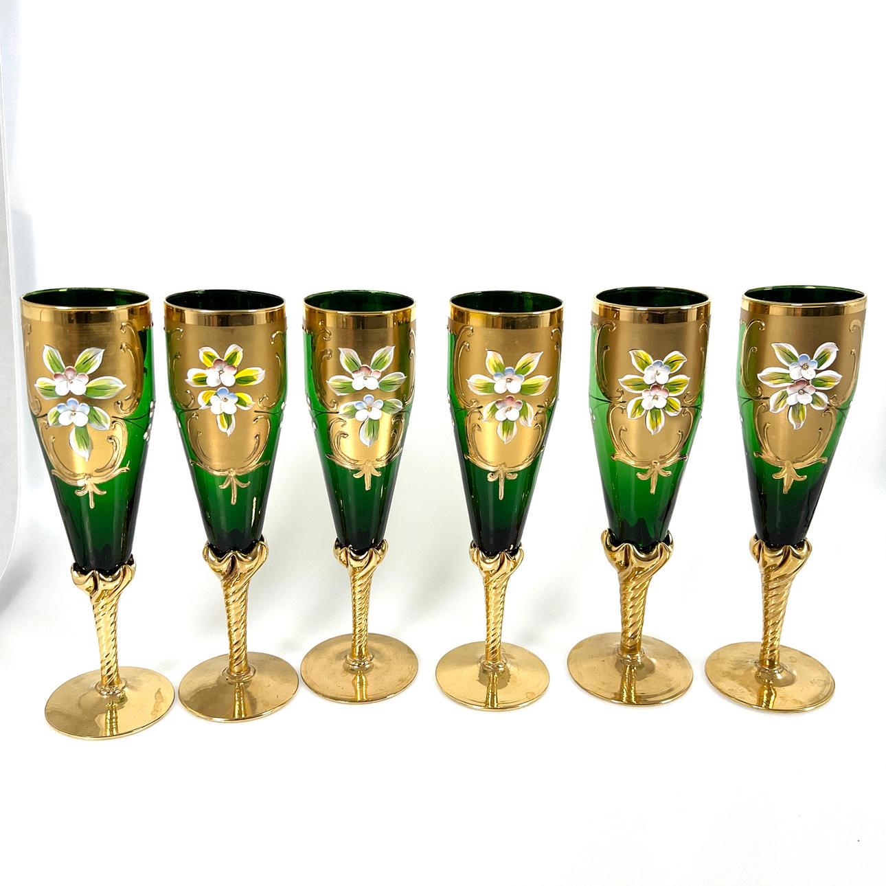 MURANO. CHAMPAGNE GLASS 6 pcs.