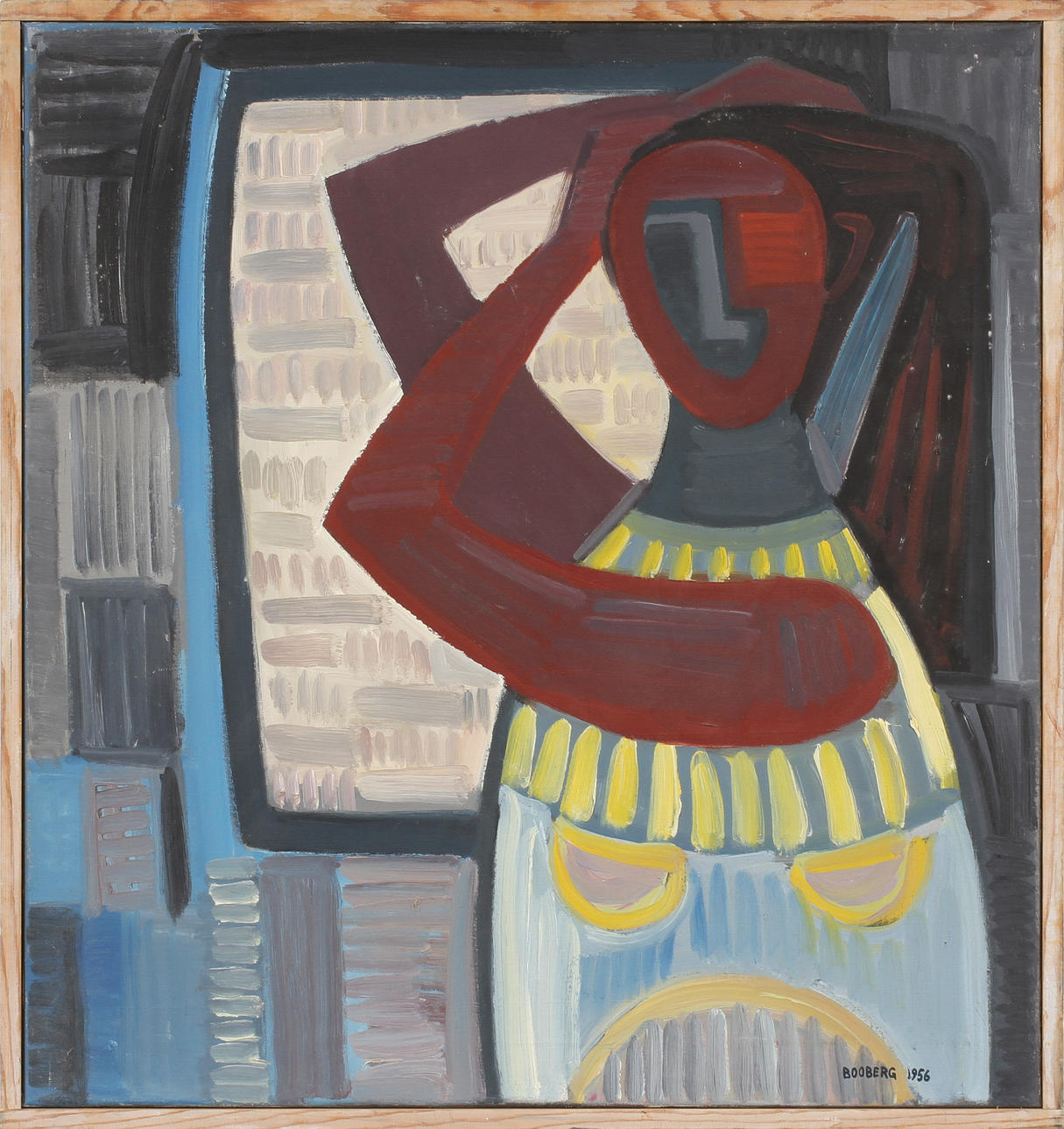 LARS BOOBERG. "Den spanska blusen". Olja på duk, signerad och daterad 1956.