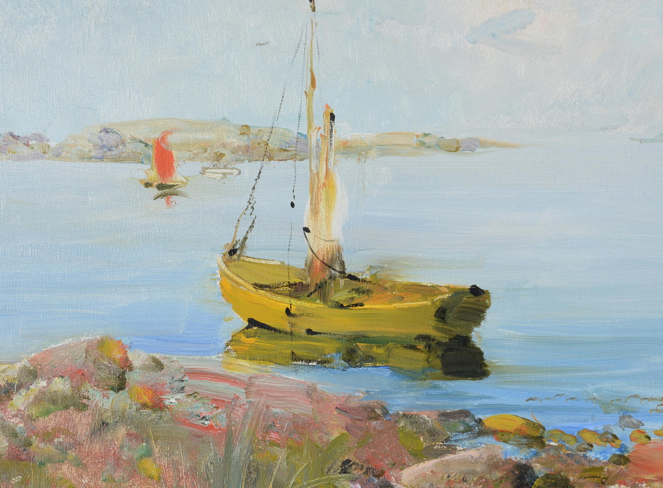 HUGO ÖFVERSTRÖM. Olja på duk.