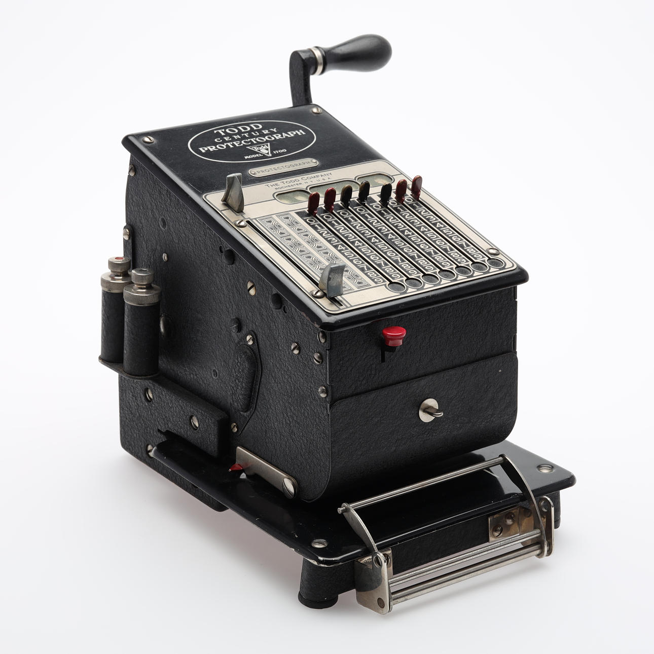 Scheckdrucker, Modell 1700, Todd Century Protectograph.