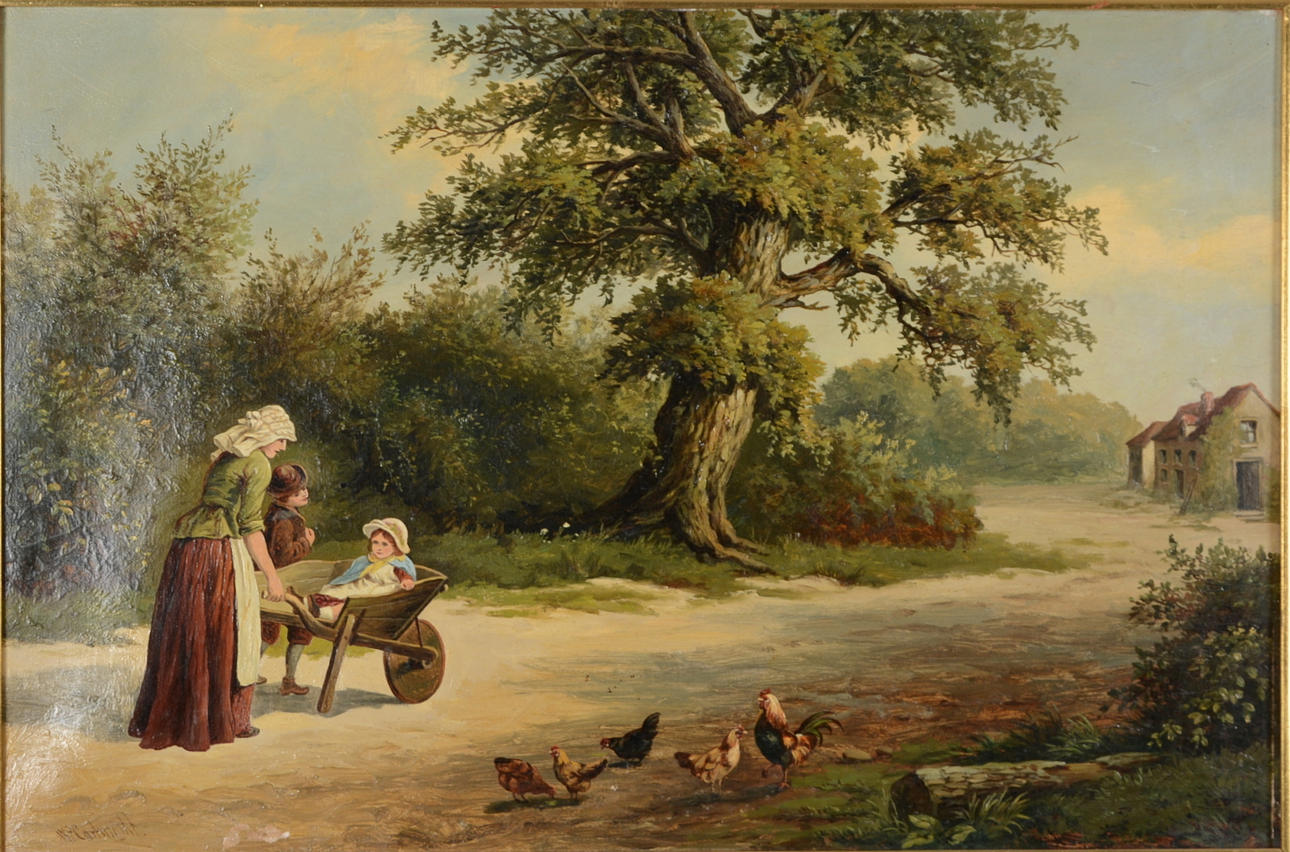 WILLIAM P CARTWRIGHT. Olja på duk.