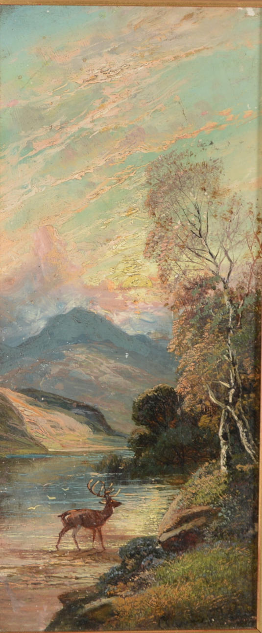 CLARENCE ROE. Olja på träpannå.