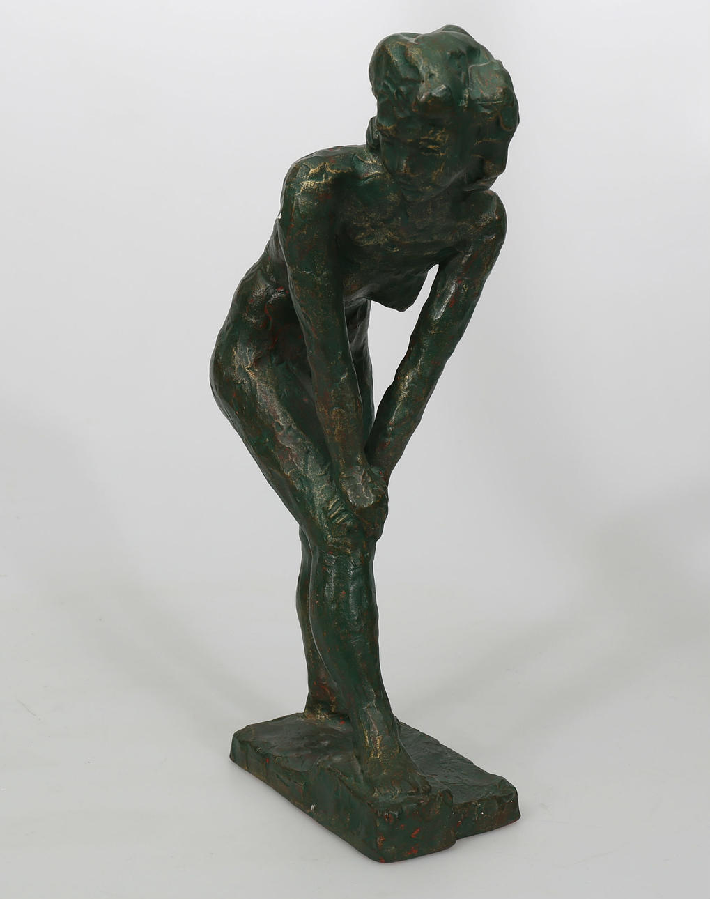 SIGGE BERGGREN. Skulptur, gips, Kvinnostudie, signerad Berggren.