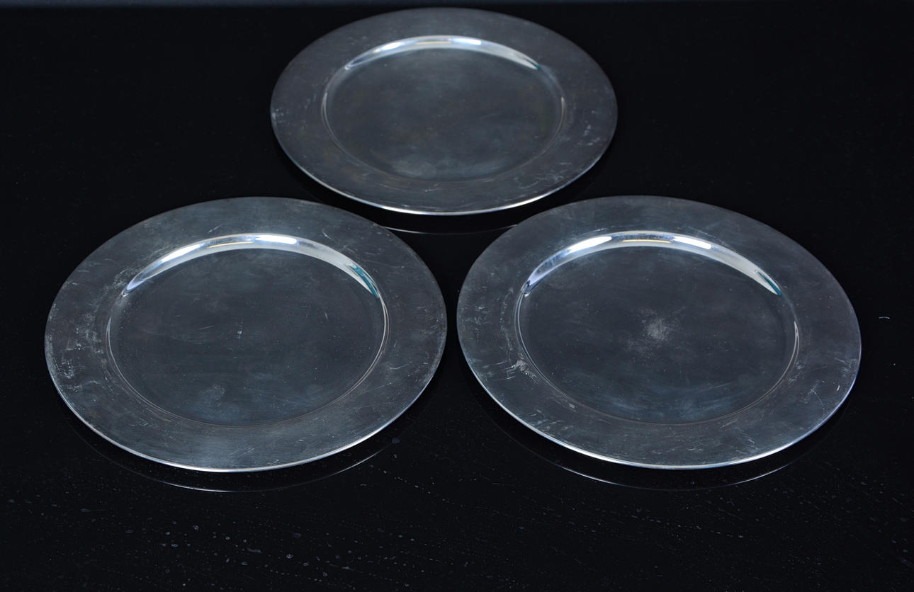 KUVERTTALLRIKAR, 3 stycken, silver, C.G.H.