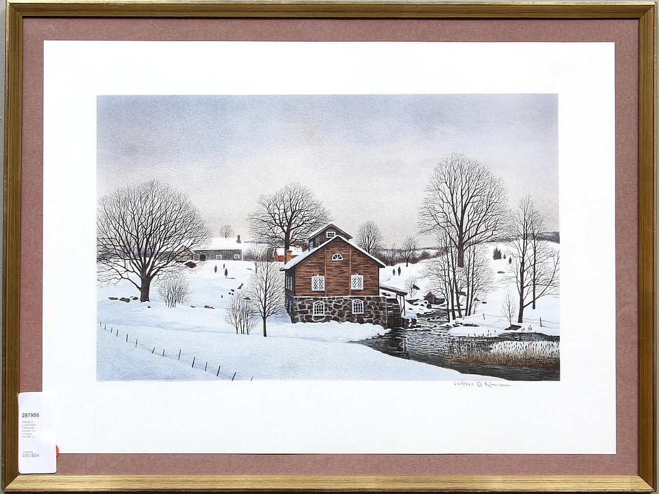 REINHOLD LJUNGGREN. Färglitografi, signerad och numrerad 269/360.