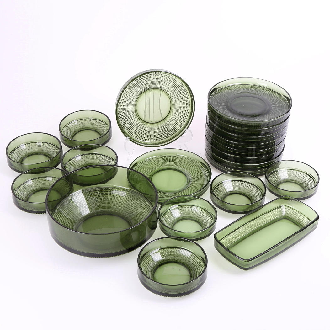 DESSERTSERVIS, 21 delar, "Vineta" Kjell Blomberg, Gullaskruf.