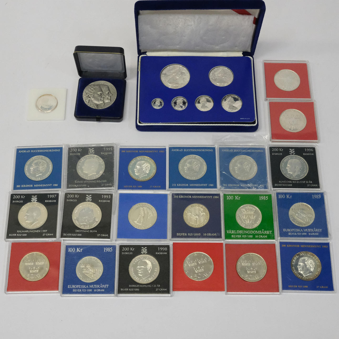 MINDEMØNTER, SAMT MEDALJER, SØLV.