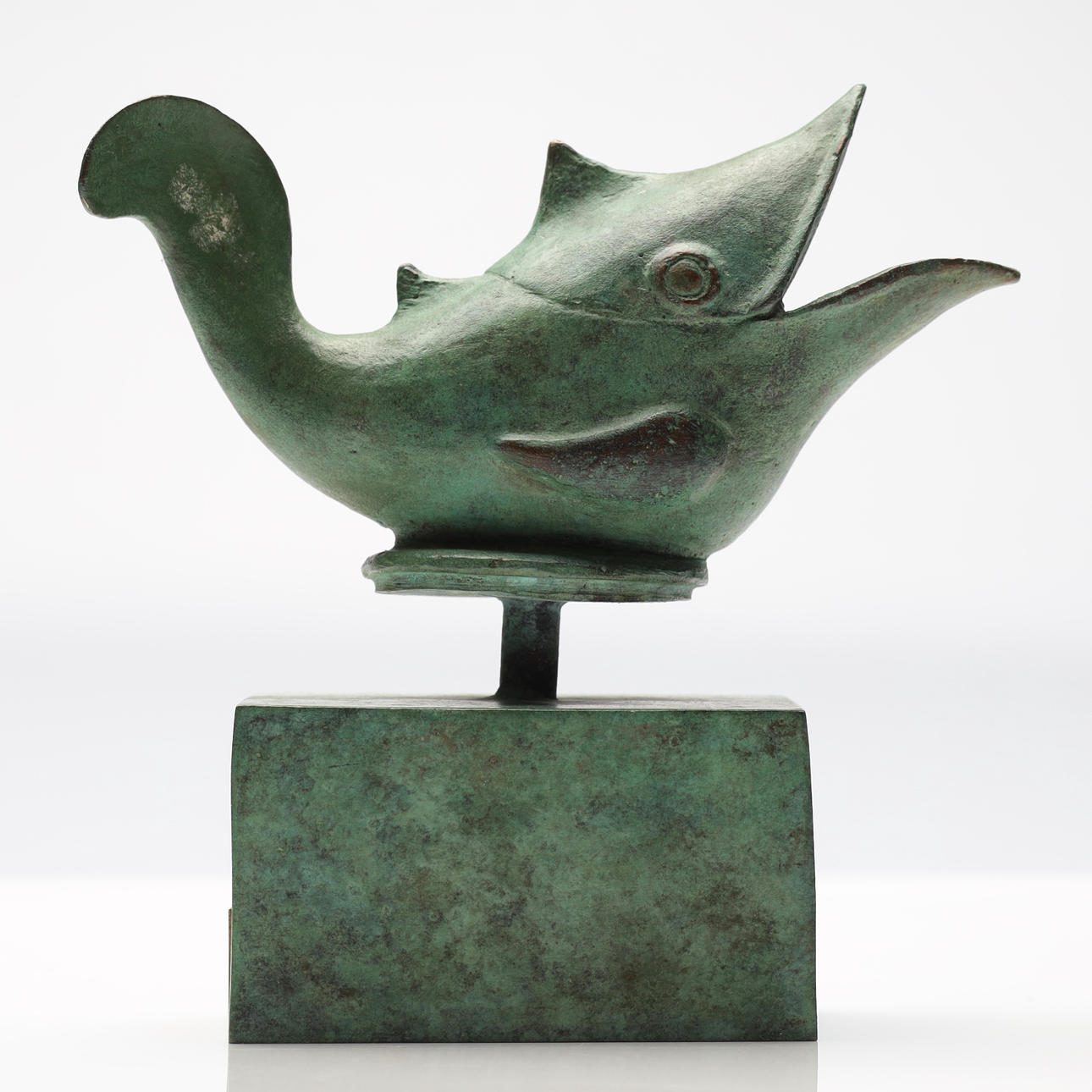 AFTER CARL MILLES. Sculpture, "Fish", bronze.