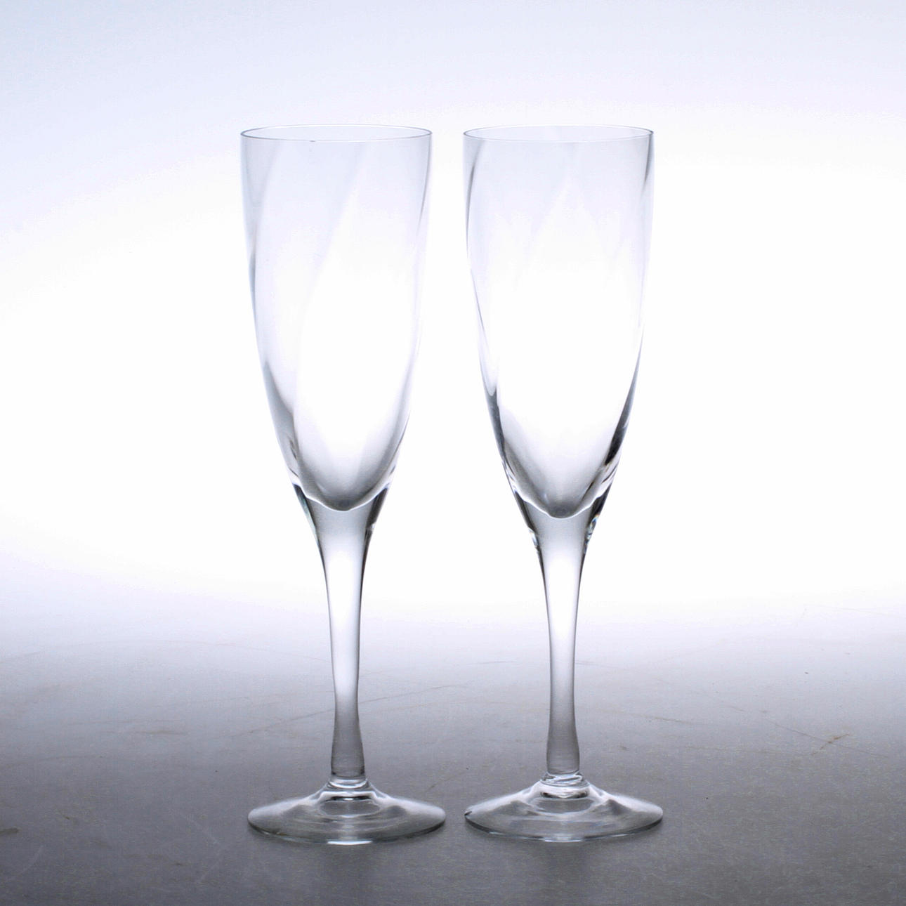 CHAMPANGNEGLAS, 8 st, "Chateau" Bertil Vallien, Kosta Boda.