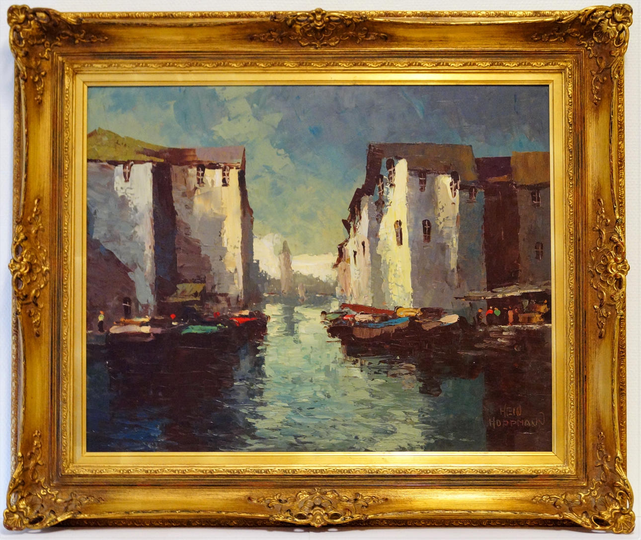 HEIN HOPPMANN. oil on Board, signed.
