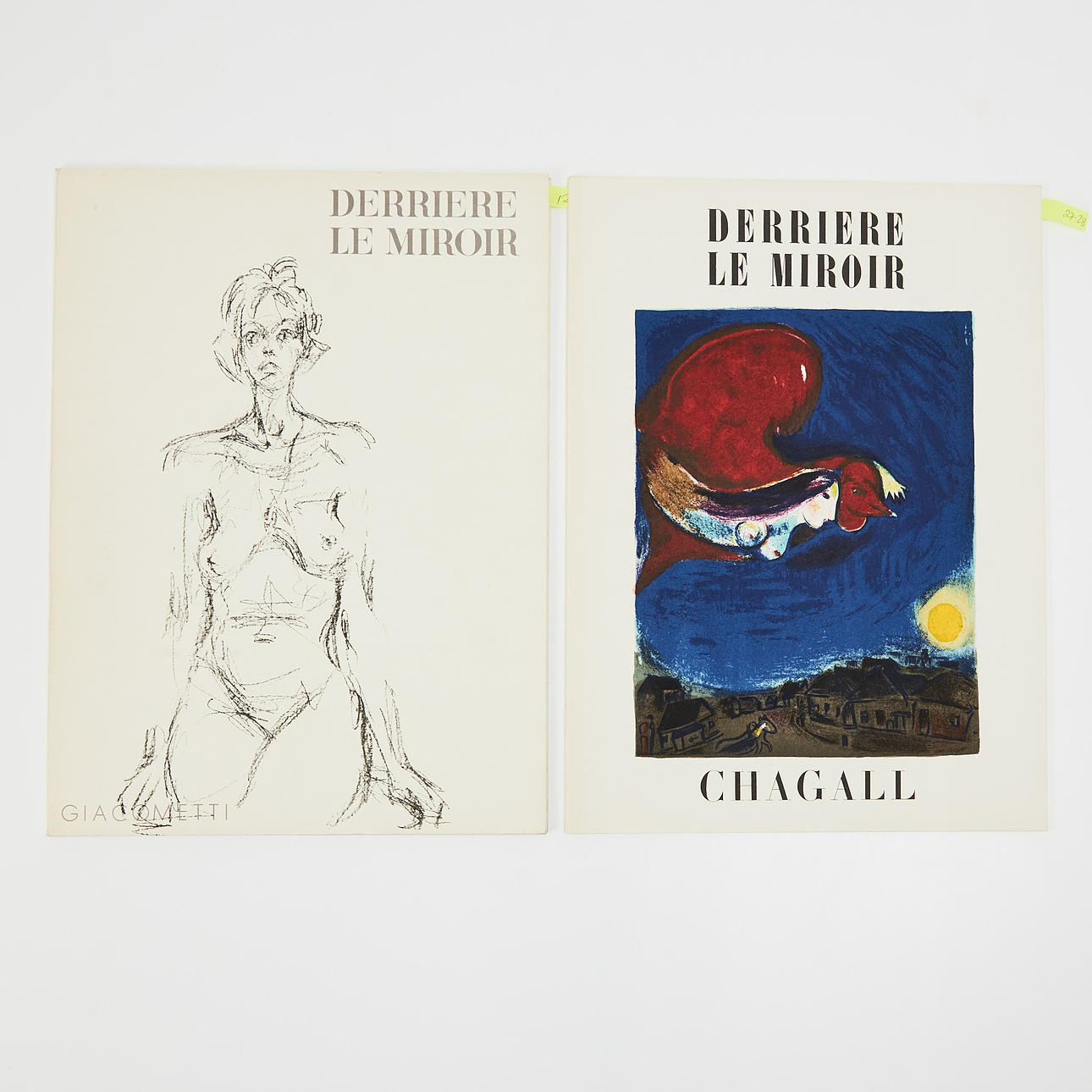 DERRIÈRE LE MIROIR (DLM), 2 Stück, Kunstzeitschriften.