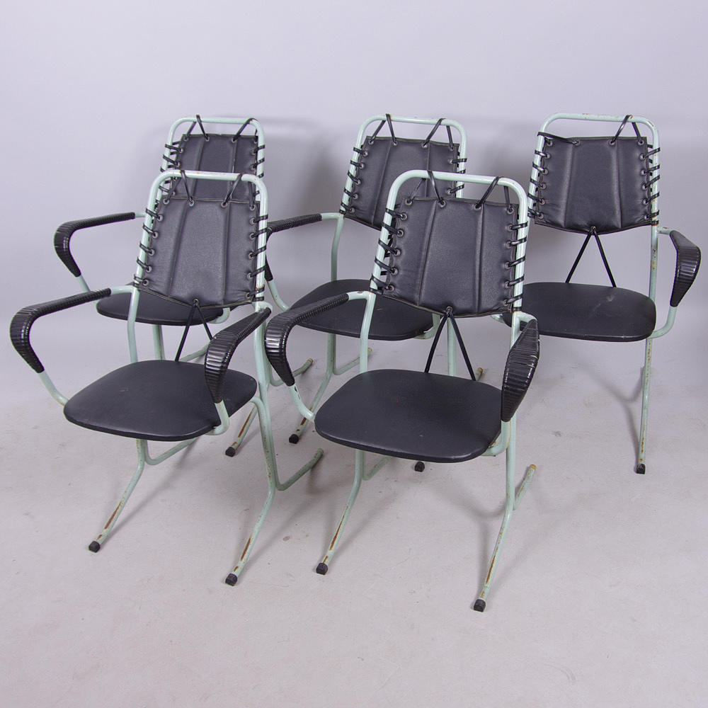 TRÄDGÅRDSSTOLAR, 5 stycken, 1960/70-tal.