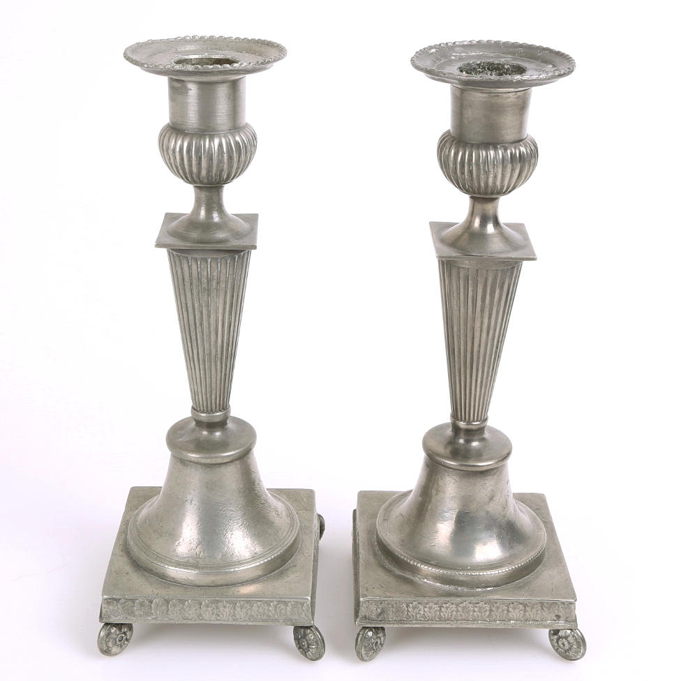 LJUSSTAKAR ett par, tenn, 1842, 1844.