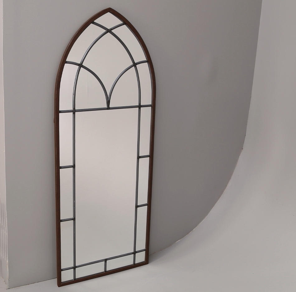 SPEGLAR 2 st, blyinfattad + spegel med konsollbord.