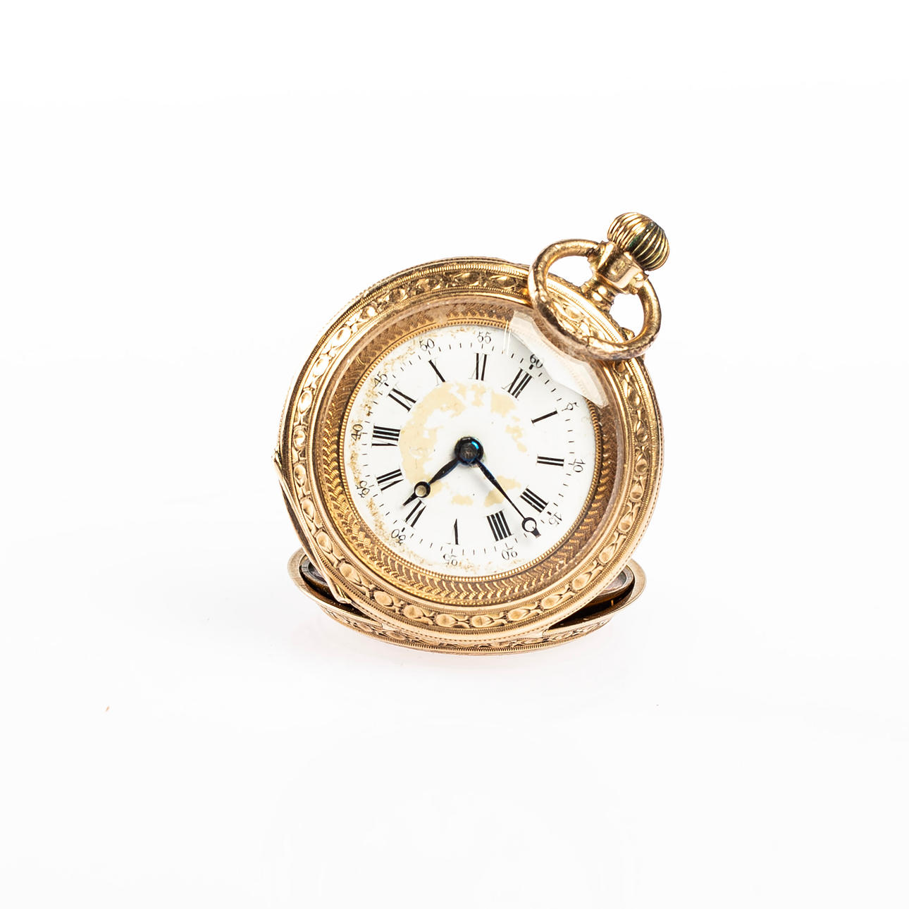 POCKET WATCH, so-called granny watch 14k gold.