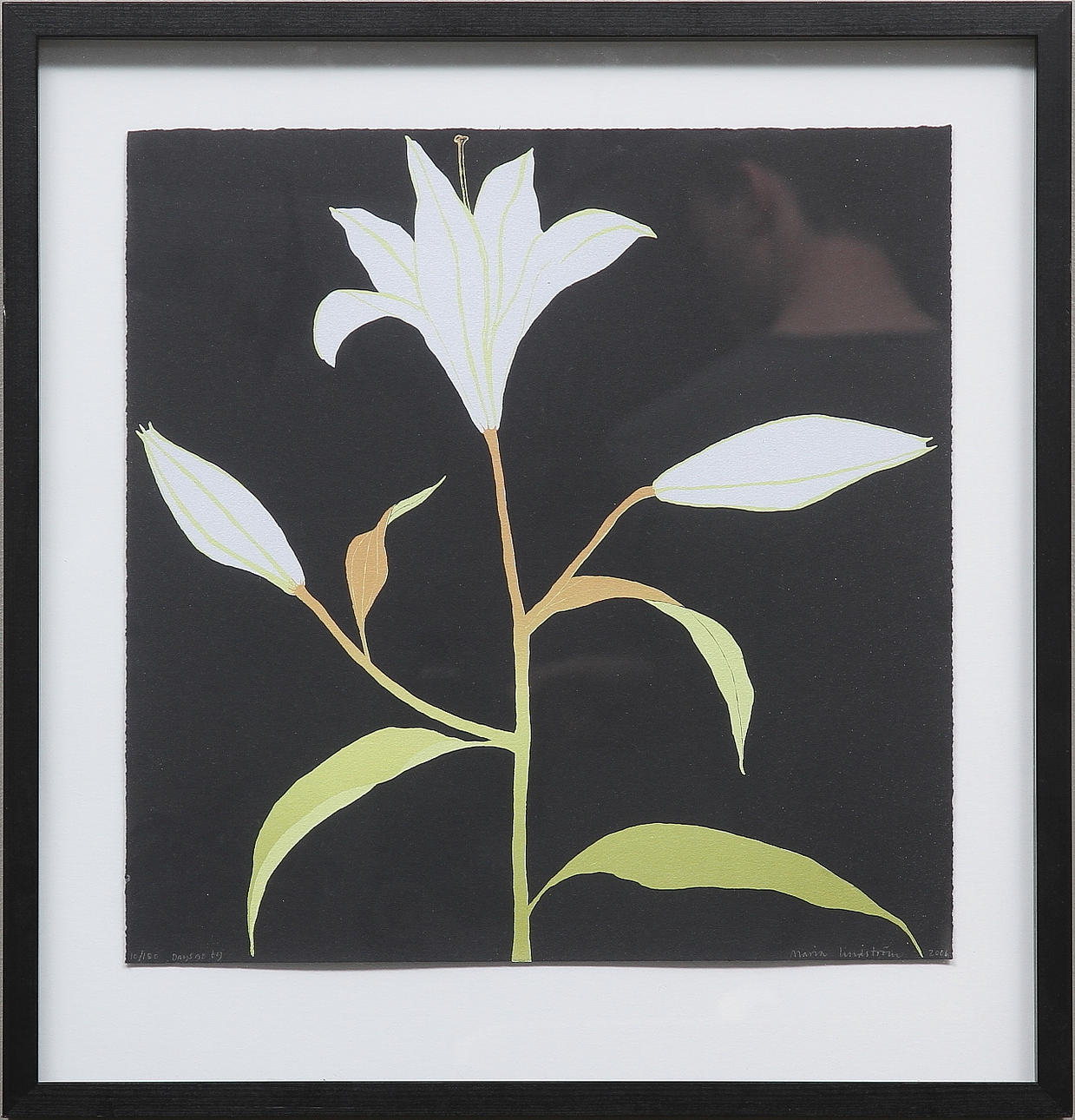 MARIA LINDSTRÖM. Färglitografi, signerad, numrerad 10/180 och daterad 2006.