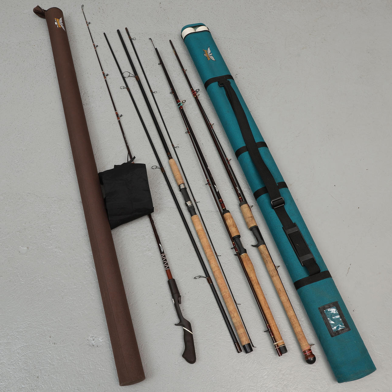 FISKESTANG, 4 stk, Fenwick, i kuffert.