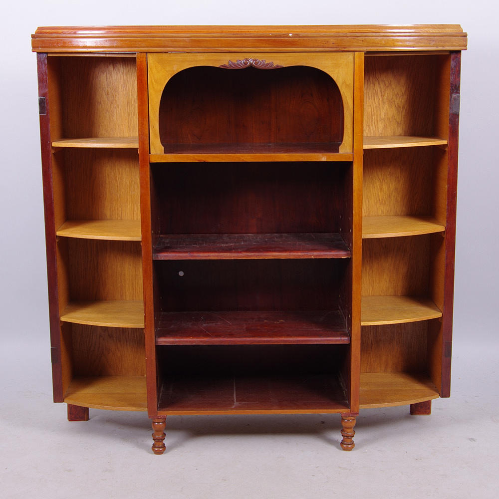 BOKHYLLA, mahogny/ek, jugend.