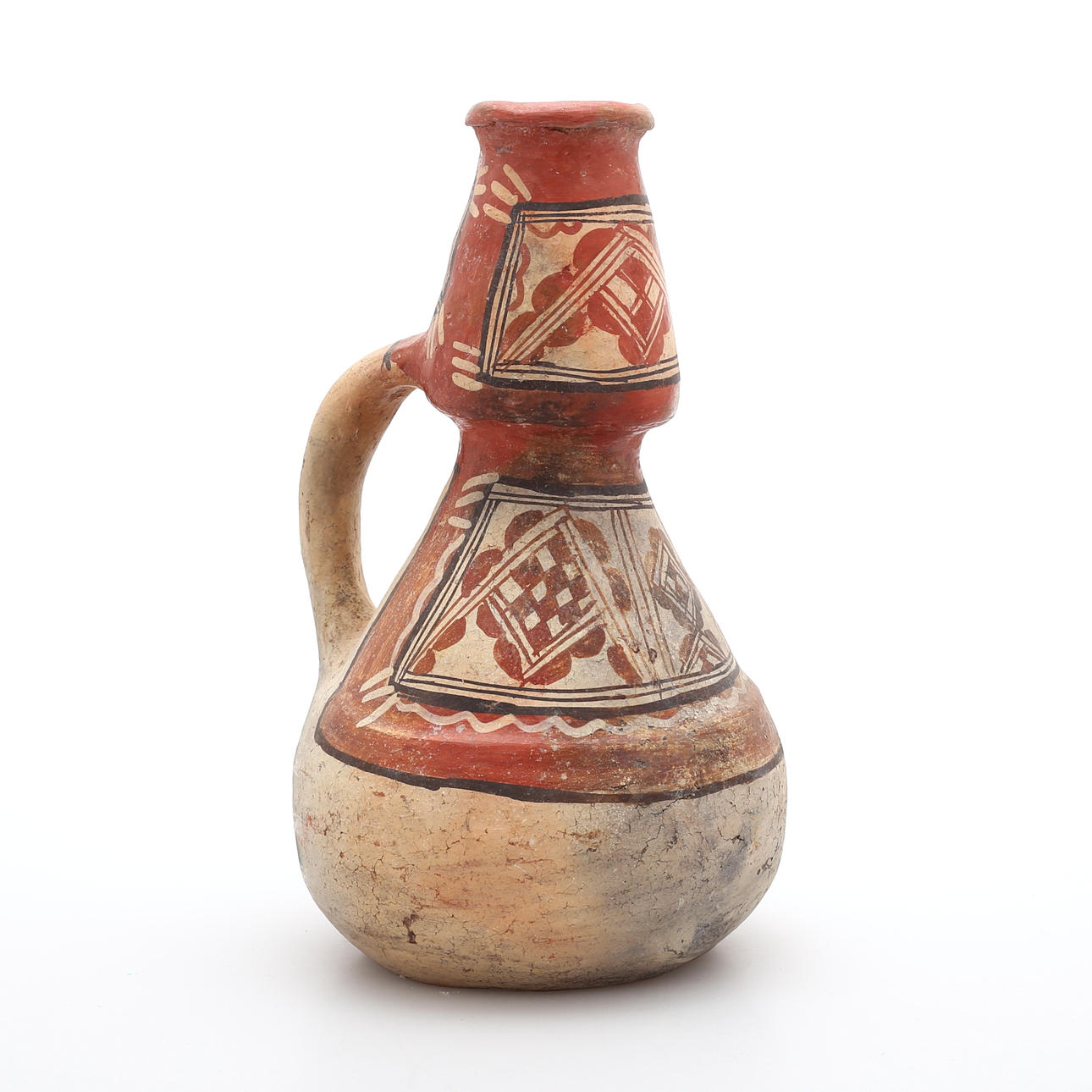 HÄNKEL VASE, painted earthenware.