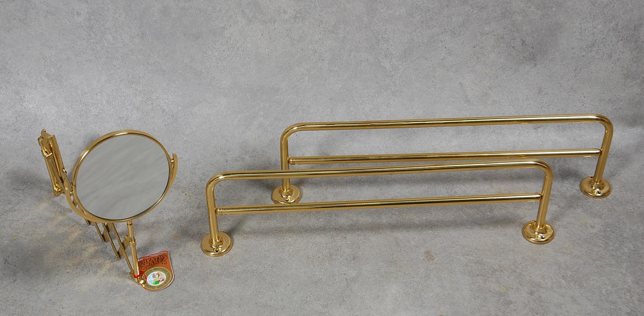 HANDUKSHÅLLARE, RAKSPEGEL , nytt oanvänt.