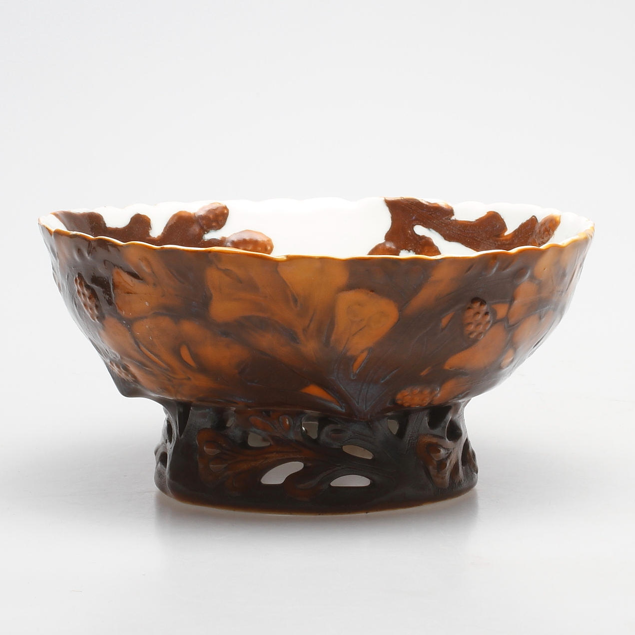 SKÅL, porslin, jugend, Nils Emil Lundström, Rörstrand.