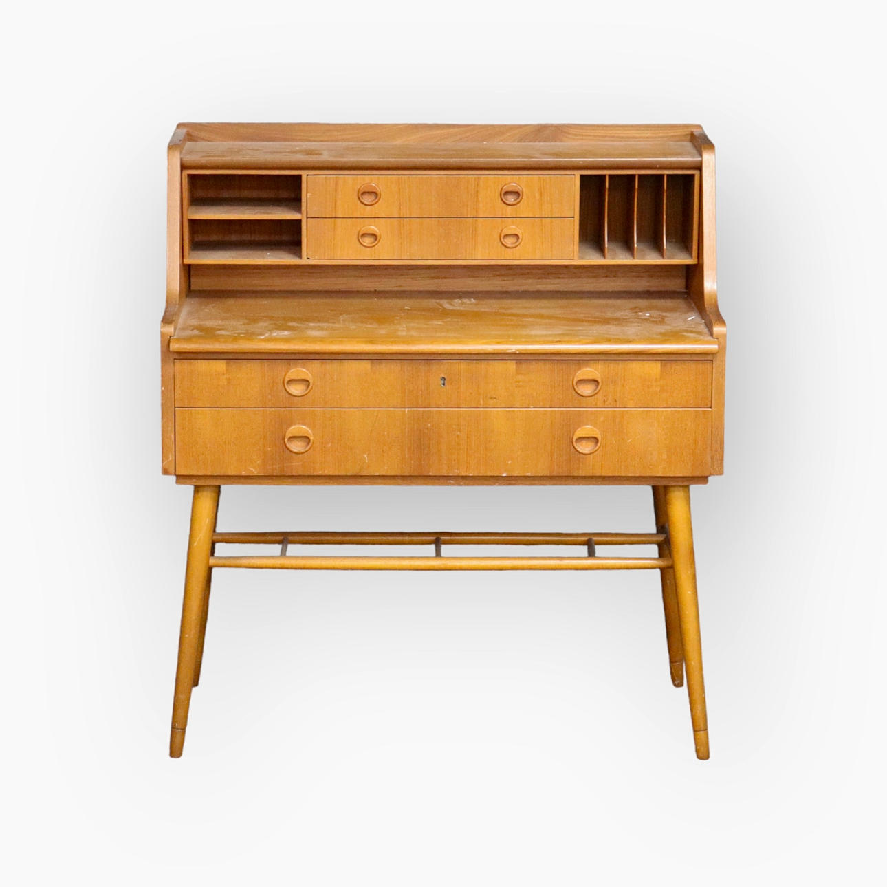 SEKRETÄR, teak, 1960-tal.