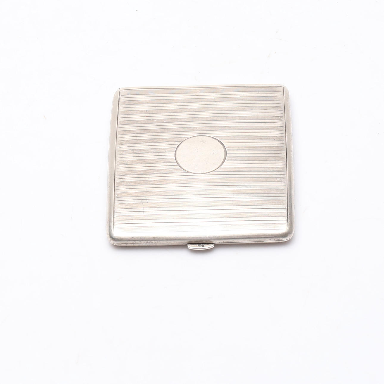 CIGARETTETUI, silver, ca 117 gram.