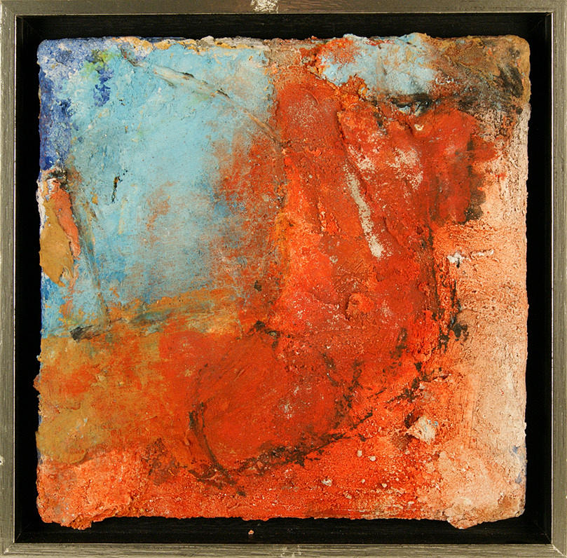 MERCATO. Informellt abstrakt blandad media. Putty arbete med färgapplikation 1.