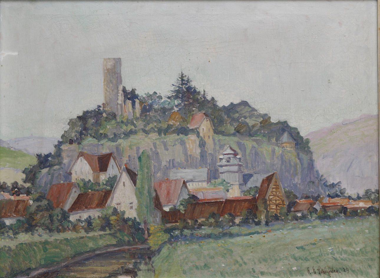 H. E. SCHÜFLER. Vista rural.