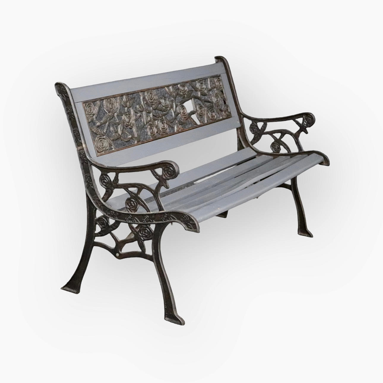 HAVESOFA, træ og støbejern, 1900-tallet.