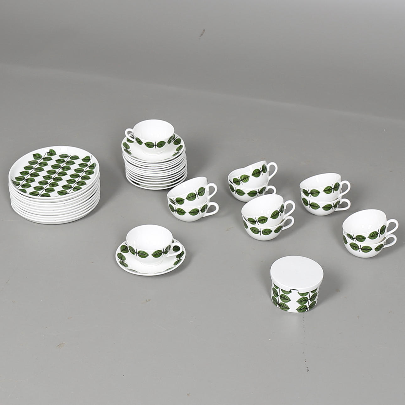 KAFFESERVIS, 35 delar, "Berså", Stig Lindberg, Gustavsberg.